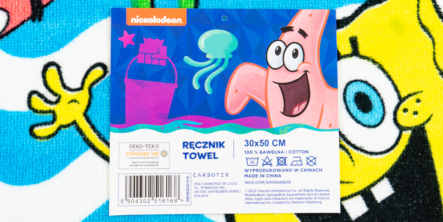 Ręcznik 30x50 sponge bob SBOB203014